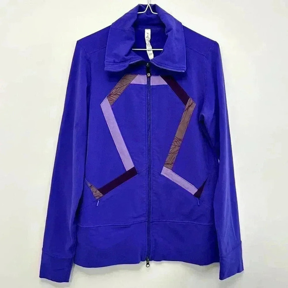 Lululemon Origami Stride Full Zip Jacket Purple Women's  Size 8 - Picture 2 of 14